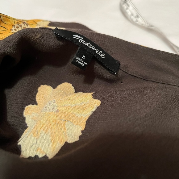 NWOT Madewell size S Button front tier dress in fall flowers - Picture 7 of 12